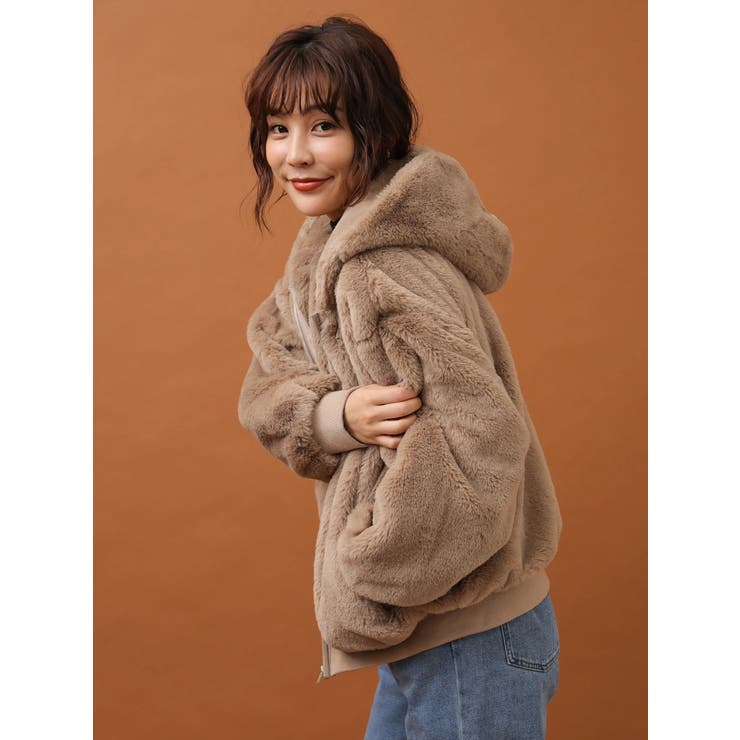 ELENCARE DUE エコファーフードブルゾン[品番：GRPW0019783]｜Green