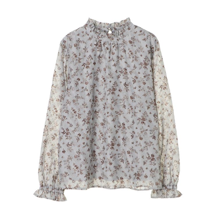 ミント | ・ELENCARE DUE フラワーptドビーブラウス | Green Parks 