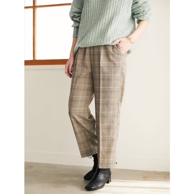 ベーシックチェックパンツ 品番 Grpw Green Parks グリーンパークス のレディース ファッション通販 Shoplist ショップリスト
