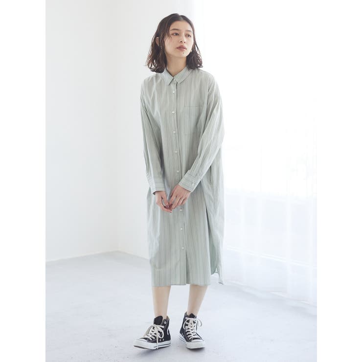 高密度 襟付きシャツワンピース 品番 Grpw Green Parks グリーンパークス のレディースファッション通販 Shoplist ショップリスト
