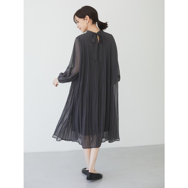 シフォンプリーツワンピース 品番 Grpw Green Parks グリーンパークス のレディースファッション通販 Shoplist ショップリスト