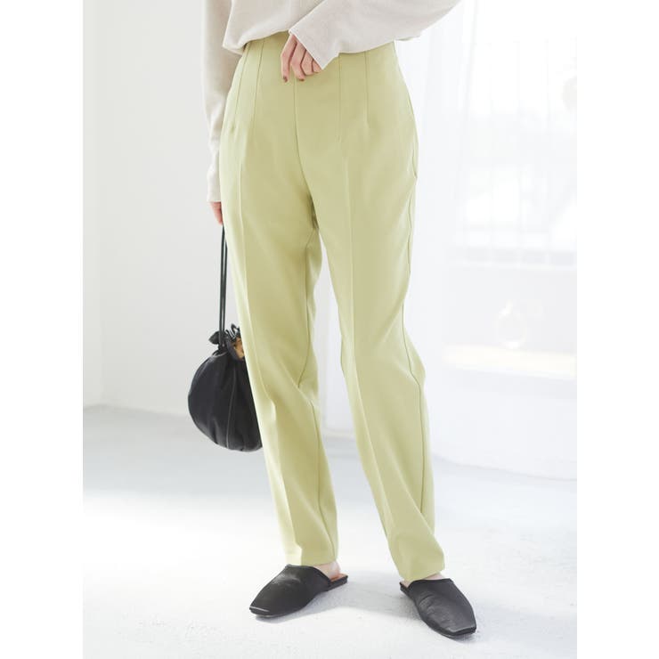 ハイウエストセンタープレスパンツ[品番：GRPW0027029]｜Green