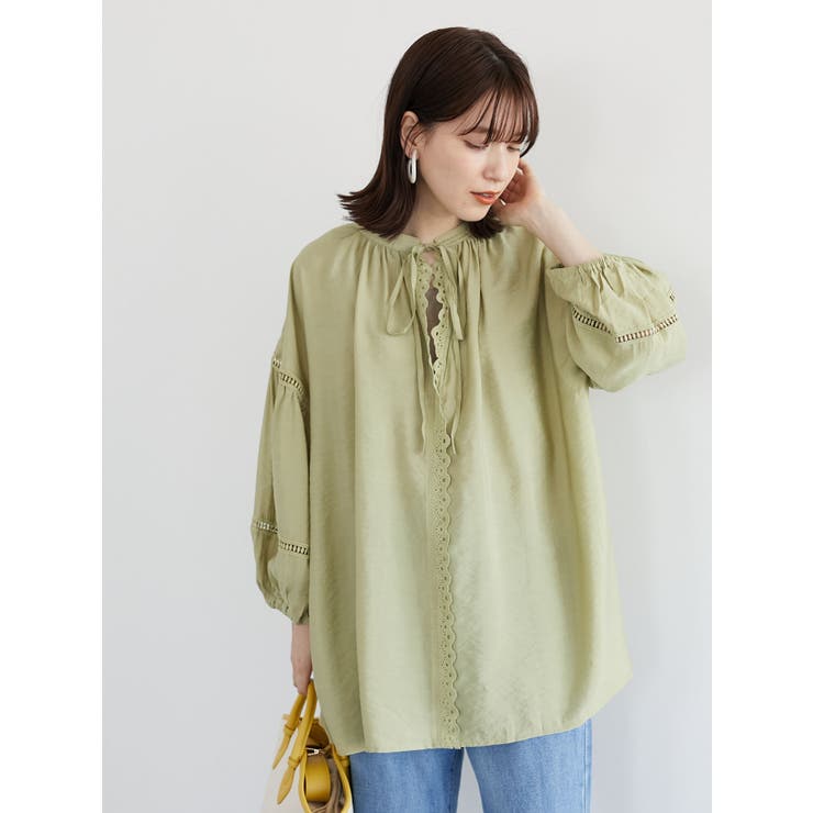 美品　セシリーバンセン　パフスリーブ　ギャザー　シャツ　スモック　チュニック 美品 セシリーバンセン パフスリーブ ギャザー シャツ スモック