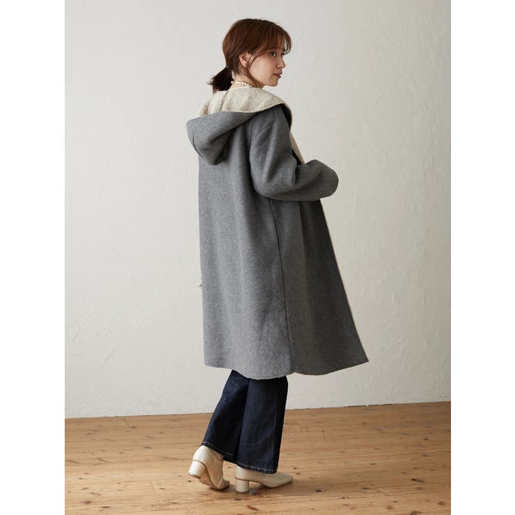 フード付ボアコーディガン 品番 Grpw Green Parks グリーンパークス のレディースファッション通販 Shoplist ショップリスト