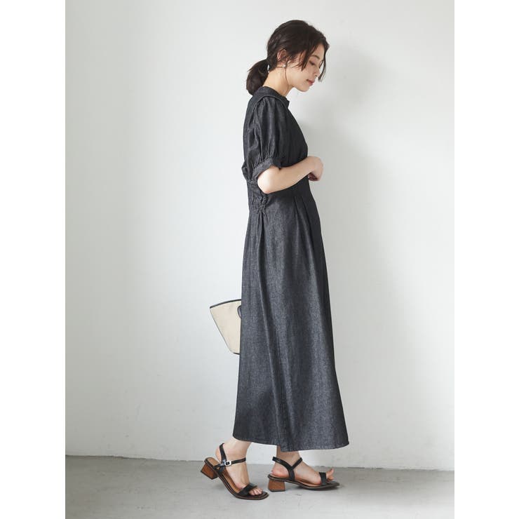 Elencare Due デニムタックワンピース 品番 Grpw Green Parks グリーンパークス のレディースファッション通販 Shoplist ショップリスト