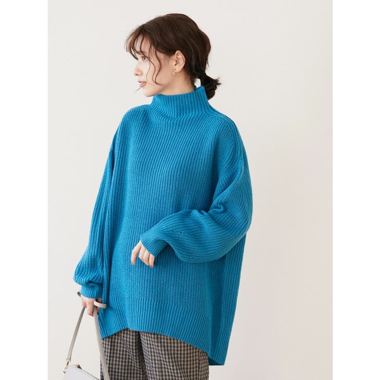 厚み畦ニットチュニック[品番：GRPW0032163]｜Green Parks （グリーン