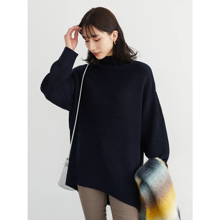 厚み畦ニットチュニック[品番：GRPW0032163]｜Green Parks （グリーン