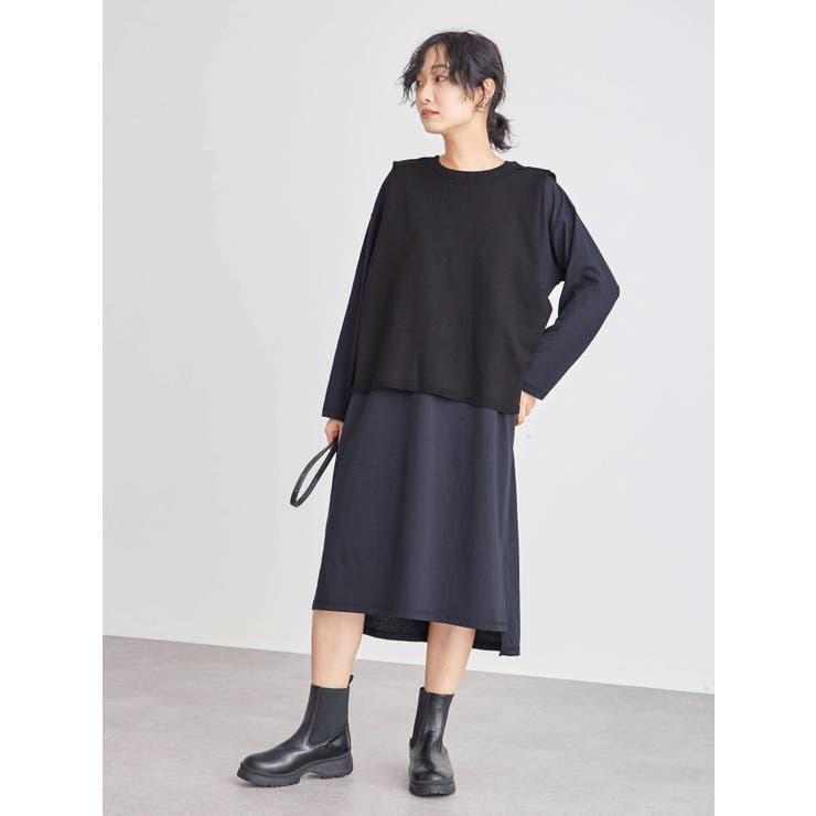 SET2点 エプロン風ベスト+ワンピース | Green Parks  | 詳細画像14 