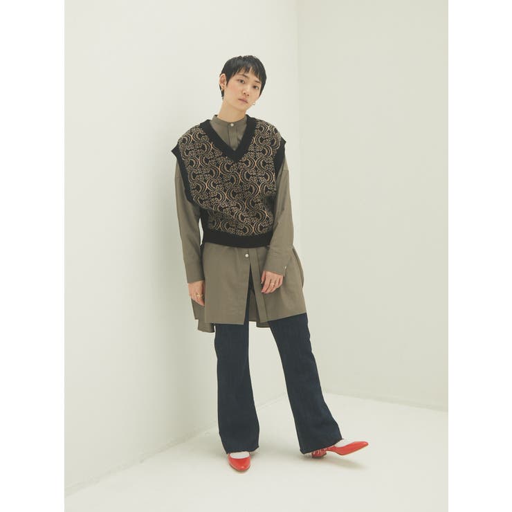 ・ジャガードニットベスト | Green Parks  | 詳細画像23 