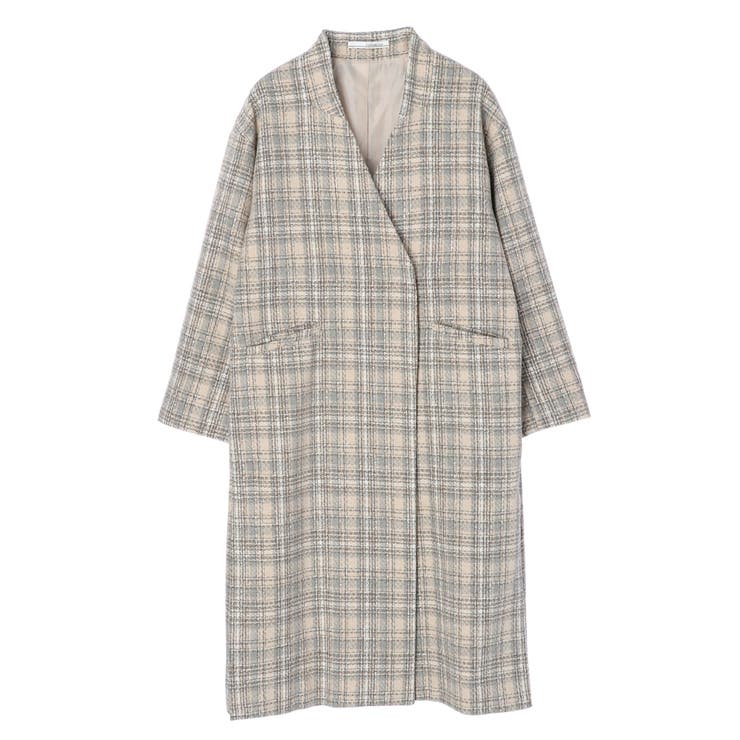 ELENCARE DUE チェックロングコート[品番：GRPW0032165]｜Green Parks 