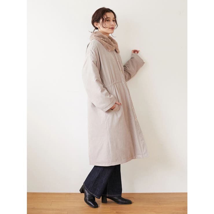ELENCARE DUE ナカワタモッズコート[品番：GRPW0032468]｜Green