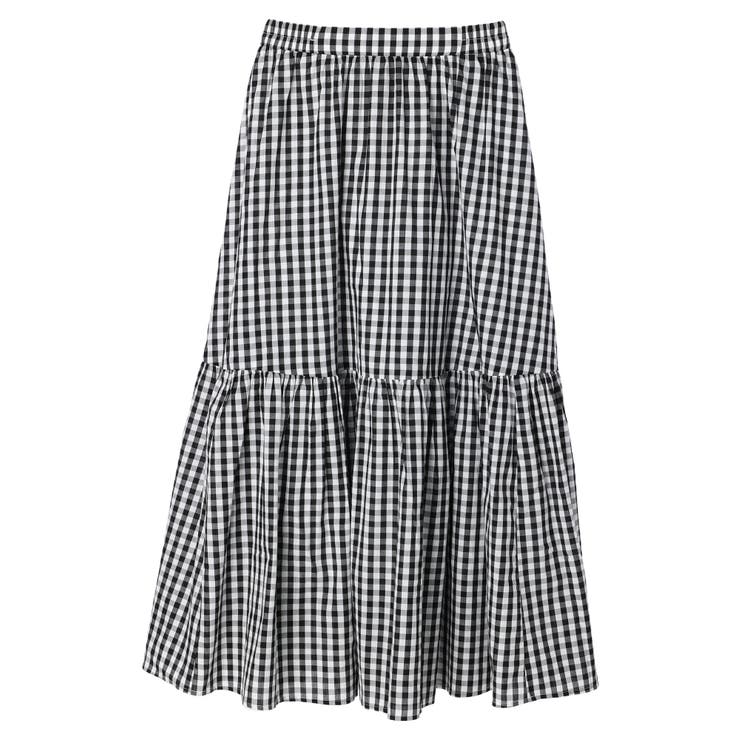 ・ESCAR ギンガムティアードスカート | Green Parks  | 詳細画像9 