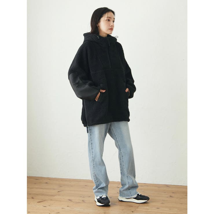 ハーフジップボアブルゾン[品番：GRPW0036806]｜Green Parks