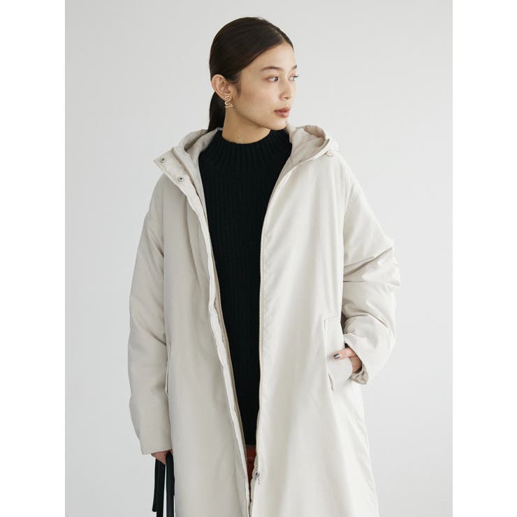 中綿フード付きロングコート[品番：GRPW0037430]｜Green Parks  