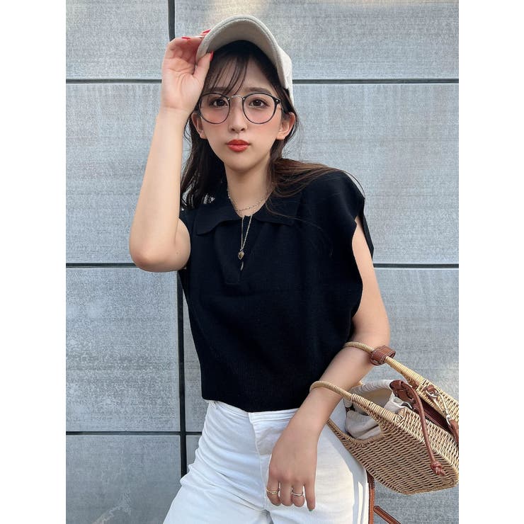 ダークビッケンバーグ　レザーニットベスト WOMAN/直営店限定》PATTERN KINT VEST/パターンニットベスト