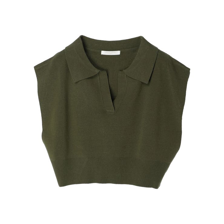 襟付きニットベスト[品番：GRPW0035384]｜Green Parks （グリーン