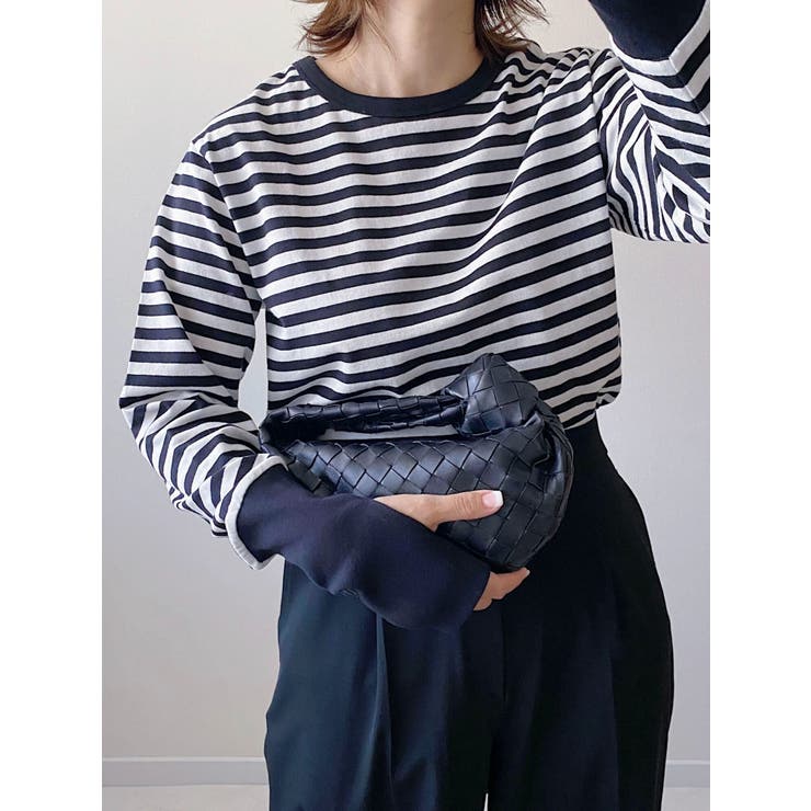 指穴ボーダーカットプルオーバー | Green Parks  | 詳細画像1 