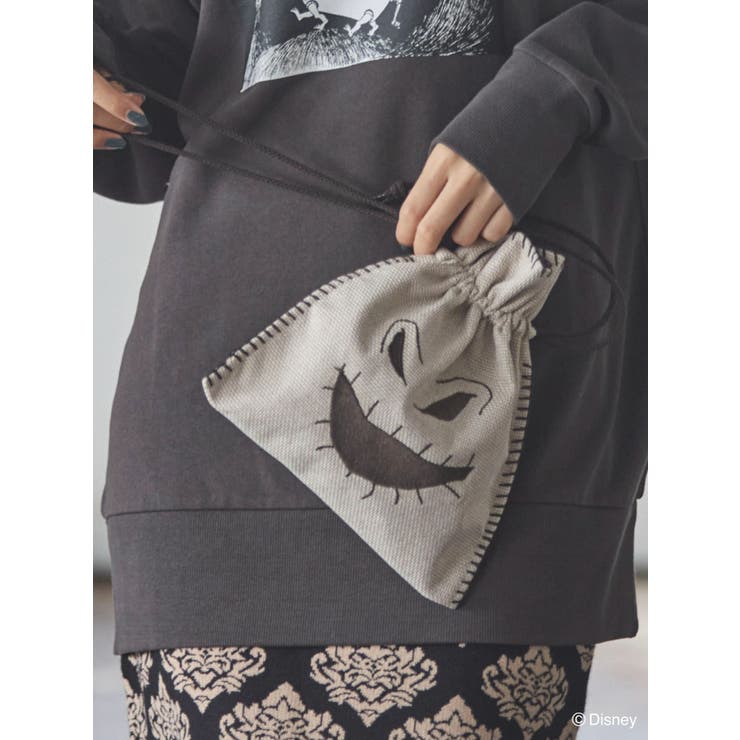 ナイトメア-・ビフォア・クリスマス/刺繍巾着[品番：GRPW0037257