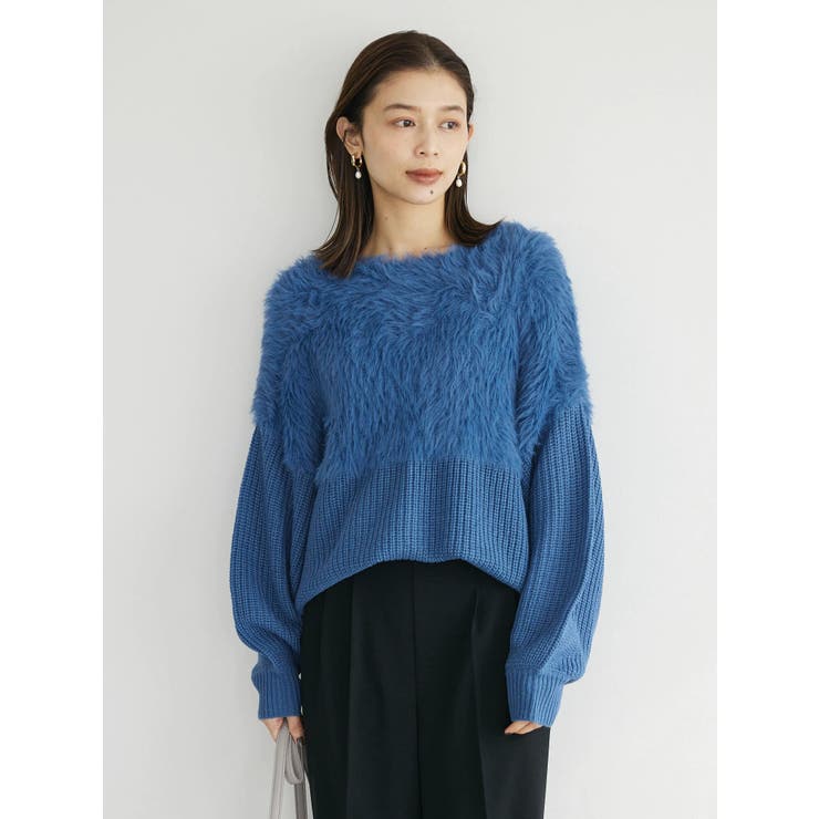 ・Petit Fleur シャギーキリカエニット[品番：GRPW0037439]｜Green Parks  （グリーンパークス）のレディースファッション通販｜SHOPLIST（ショップリスト）