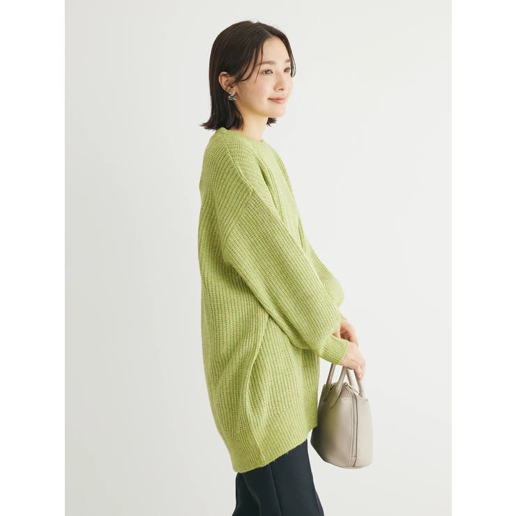 MIX畦ニットチュニック[品番：GRPW0042142]｜Green Parks （グリーン