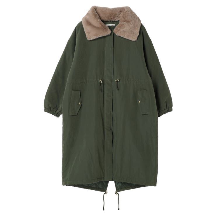 ELENCARE DUE 中綿モッズロングコート[品番：GRPW0042361]｜Green