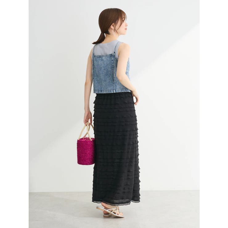 ・ELENCARE DUE ティアードフリルナロースカート | Green Parks  | 詳細画像4 