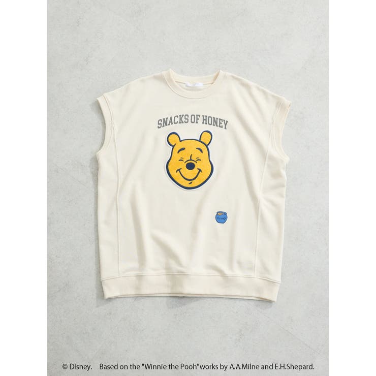 アイボリー | Winnie the Pooh/ノースリーブベスト | Green Parks 