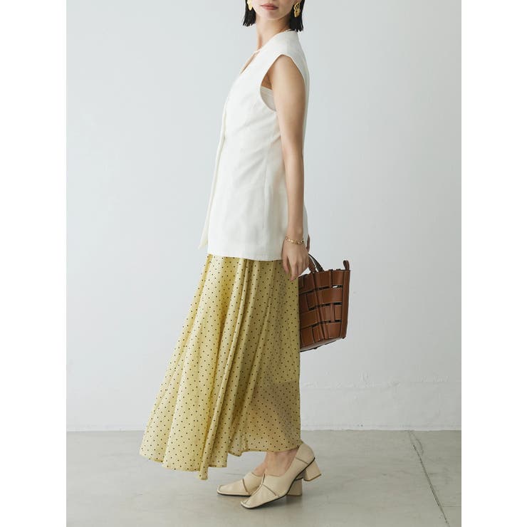 ドットフレアーロングスカート | Green Parks  | 詳細画像4