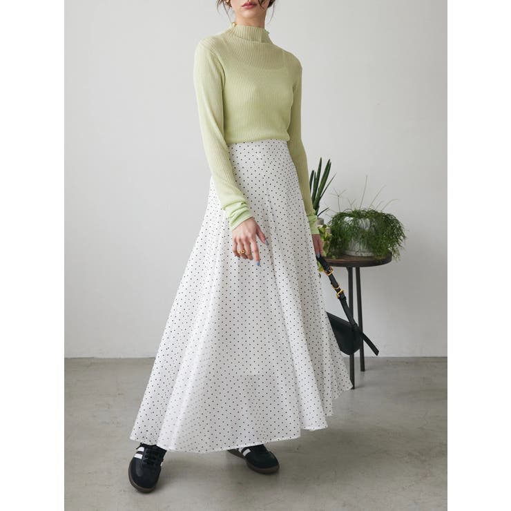 ドットフレアーロングスカート | Green Parks  | 詳細画像6