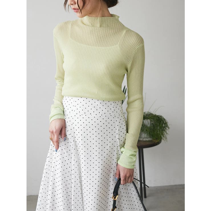 ドットフレアーロングスカート | Green Parks  | 詳細画像8