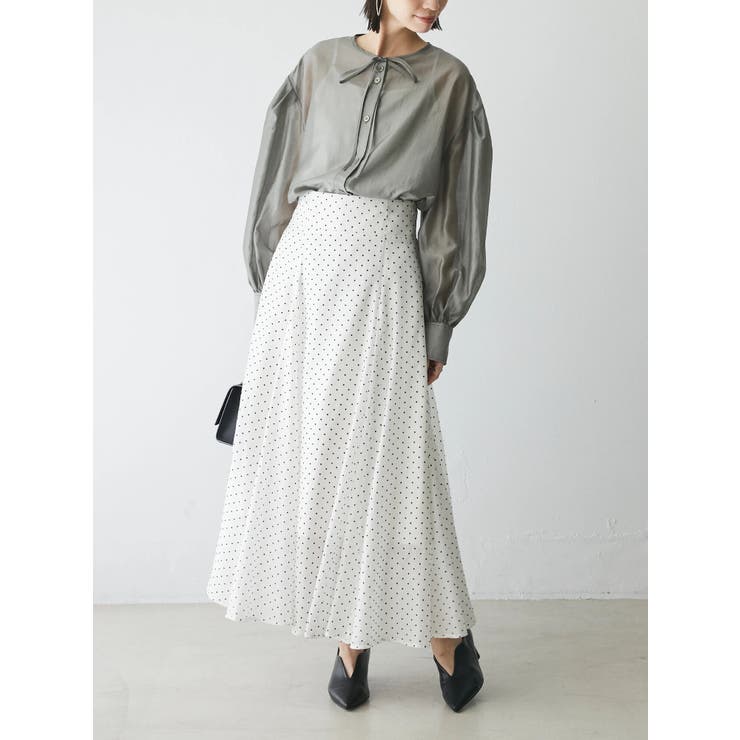 ドットフレアーロングスカート | Green Parks  | 詳細画像18