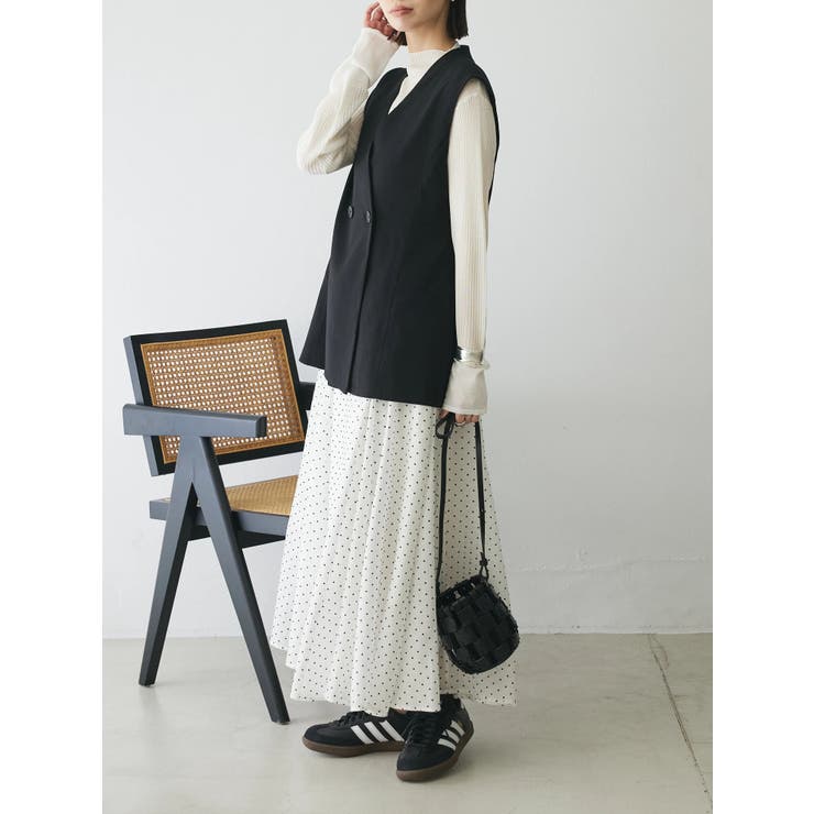 ドットフレアーロングスカート | Green Parks  | 詳細画像26