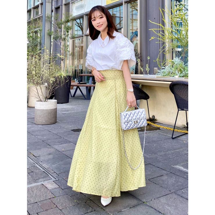 ドットフレアーロングスカート | Green Parks  | 詳細画像30