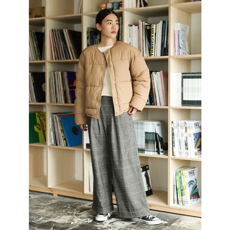 ノーカラーエコダウンショートコート[品番：EHEW0027731]｜AMERICAN  