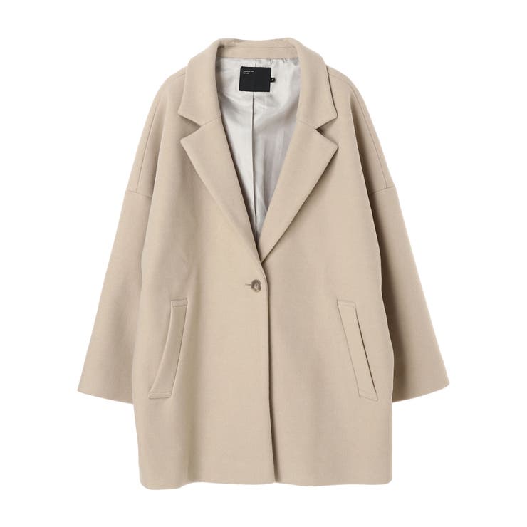 ミディ丈ドロップショルダーコクーンコート[品番：EHEW0028154