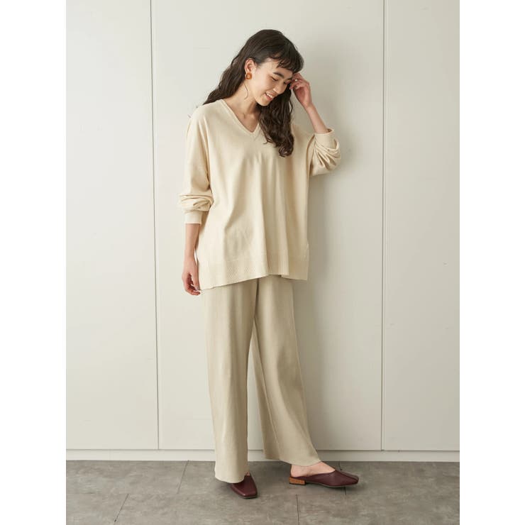 Vネックニットプルオーバー[品番：EHEW0028341]｜AMERICAN HOLIC