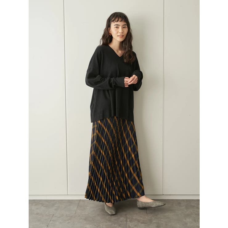 Vネックニットプルオーバー[品番：EHEW0028341]｜AMERICAN HOLIC
