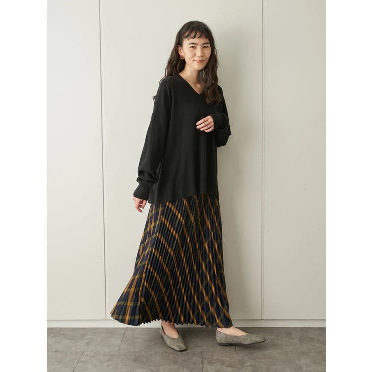 Vネックニットプルオーバー[品番：EHEW0028341]｜AMERICAN HOLIC