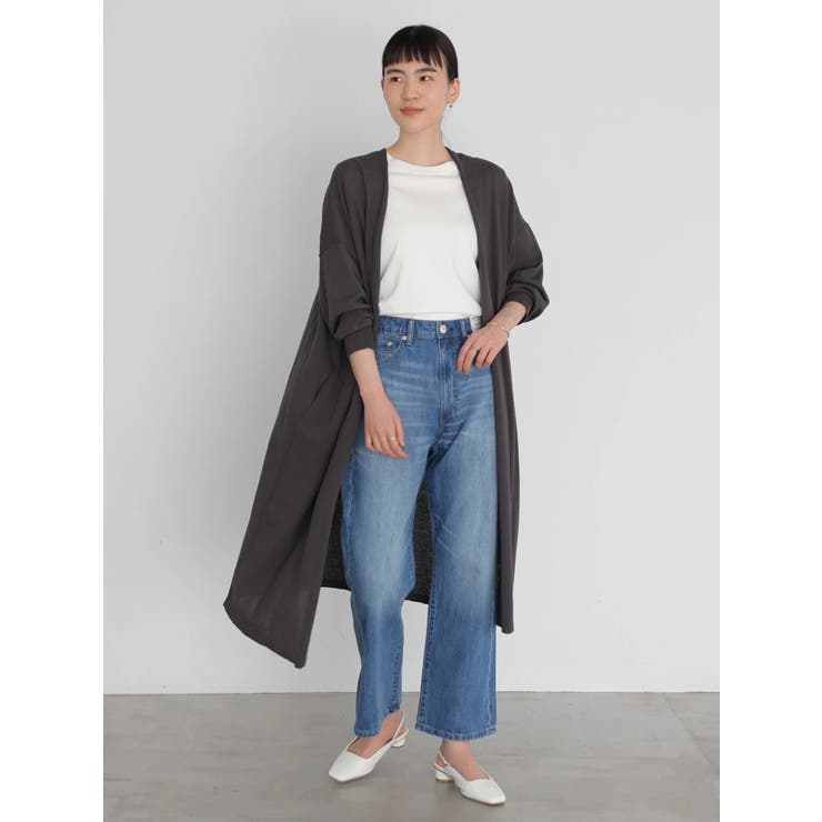 Leilian ウールニット切り替え ショールカラー ダウンコート　11 Leilian レリアン ウールニット切り替え ショールカラー ダウン