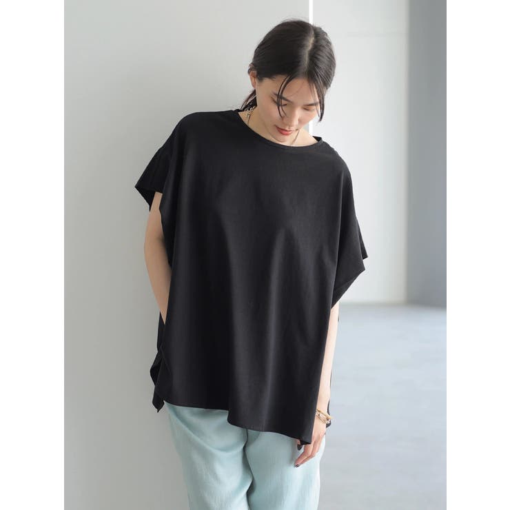 terroir : バイカラーショートスリーブプルオーバー ブラック 46 terroir バイカラープルオーバー ブラック – MINIMAL WARDROBE