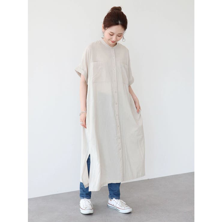 Wポケット前開きシャツワンピース 品番 Ehew American Holic アメリカンホリック のレディースファッション通販 Shoplist ショップリスト