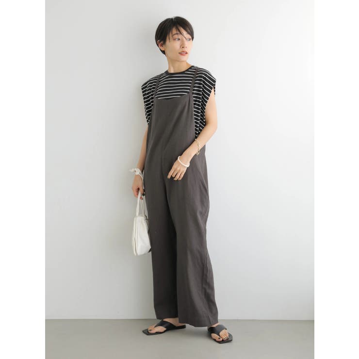 リネンブレンドサロペット[品番：EHEW0029792]｜AMERICAN HOLIC
