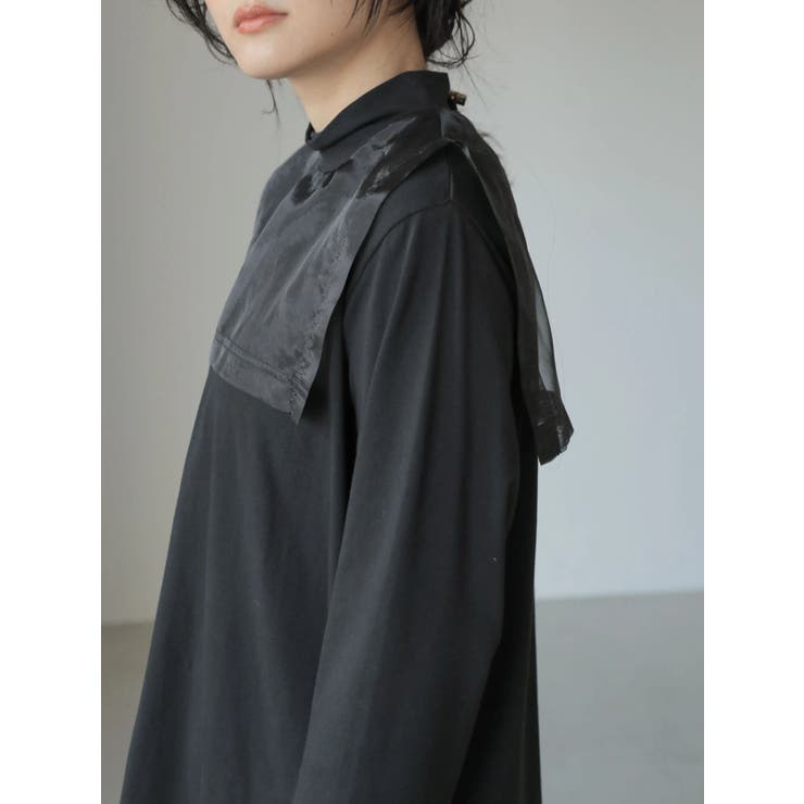 セーラーカラーハイネックカットプルオーバー[品番：EHEW0031863