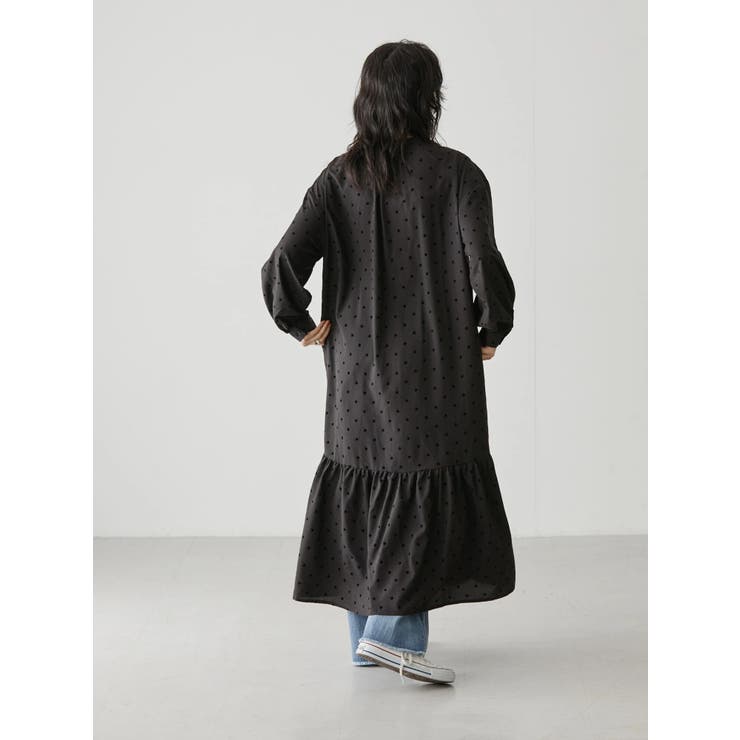 ドットフロッキーワンピース 品番 Ehew American Holic アメリカンホリック のレディースファッション通販 Shoplist ショップリスト