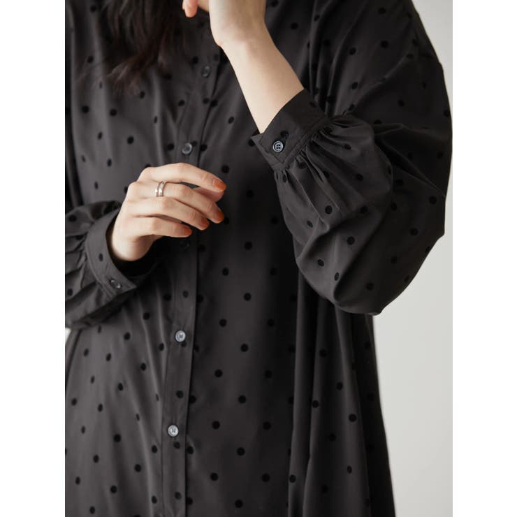 ドットフロッキーワンピース 品番 Ehew American Holic アメリカンホリック のレディースファッション通販 Shoplist ショップリスト