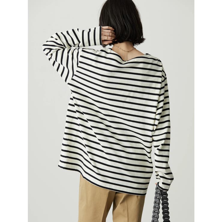 ボートネックボーダーカットプルオーバー[品番：EHEW0032658]｜AMERICAN  HOLIC（アメリカンホリック）のレディースファッション通販｜SHOPLIST（ショップリスト）