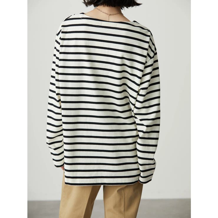 ボートネックボーダーカットプルオーバー[品番：EHEW0032658]｜AMERICAN  HOLIC（アメリカンホリック）のレディースファッション通販｜SHOPLIST（ショップリスト）