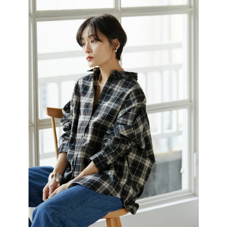 綿ビエラドルマンチェックシャツ[品番：EHEW0032623]｜AMERICAN HOLIC