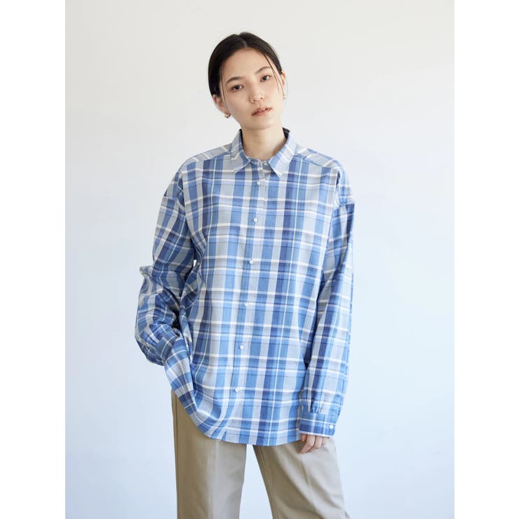 コットンカルゼリラックスフィットシャツ[品番：EHEW0033492]｜AMERICAN  HOLIC（アメリカンホリック）のレディースファッション通販｜SHOPLIST（ショップリスト）
