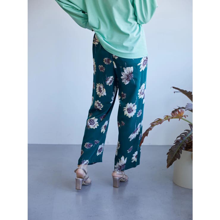 花柄ストレートパンツ[品番：EHEW0033571]｜AMERICAN HOLIC